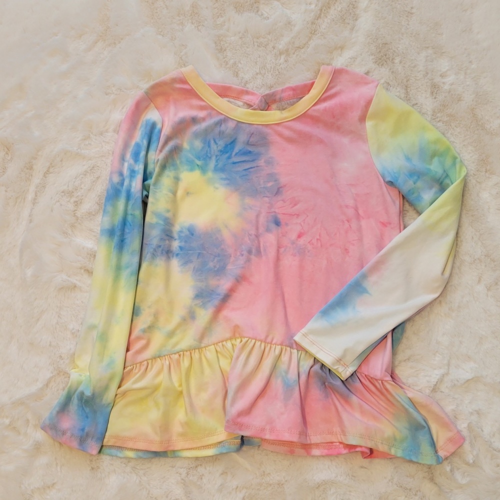 Kidtopia. Tie Dye. Gir's long sleeve top. size 10/12